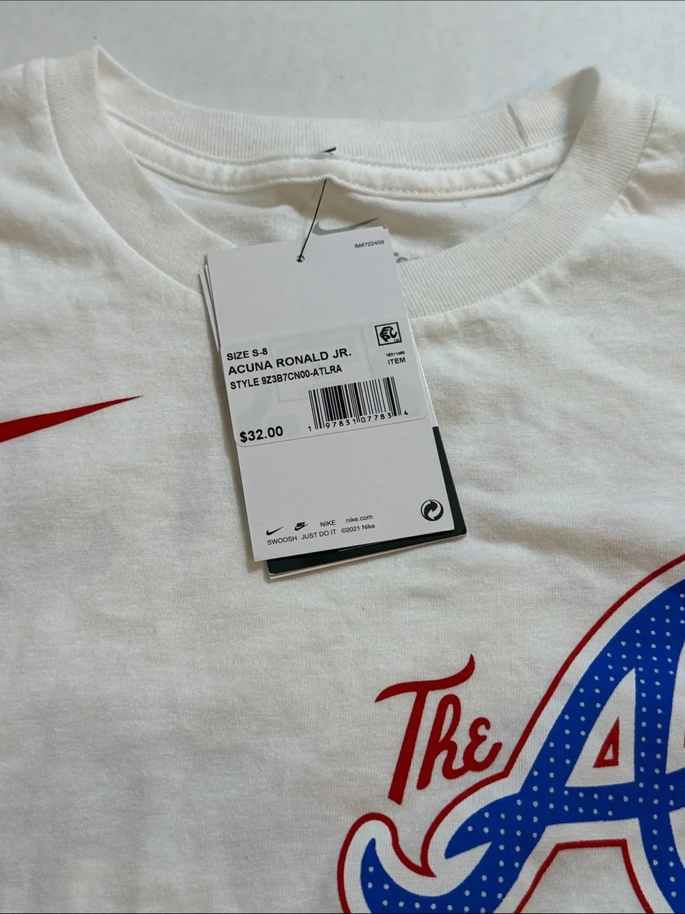 Youth Nike Atlanta Braves Acuna Jr. Tee Shirt